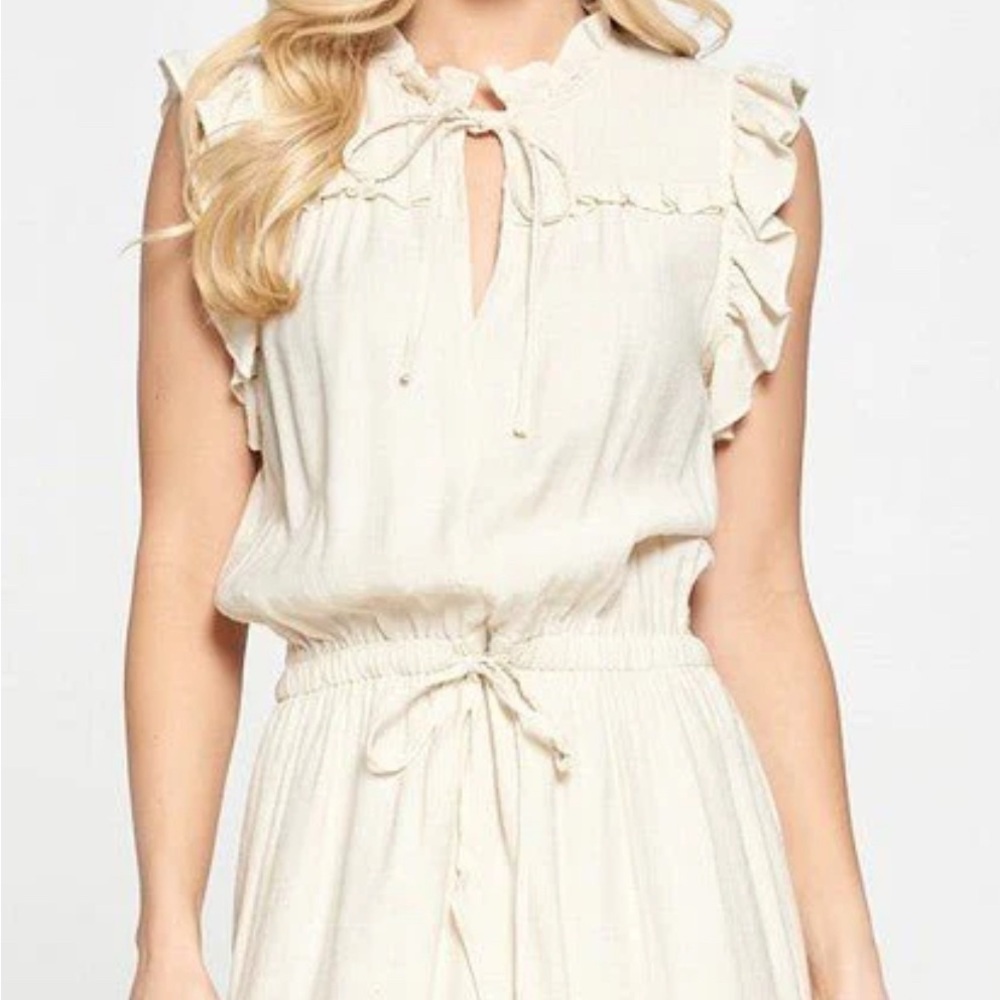 Pinch‎ Dress with Ruffle Hem